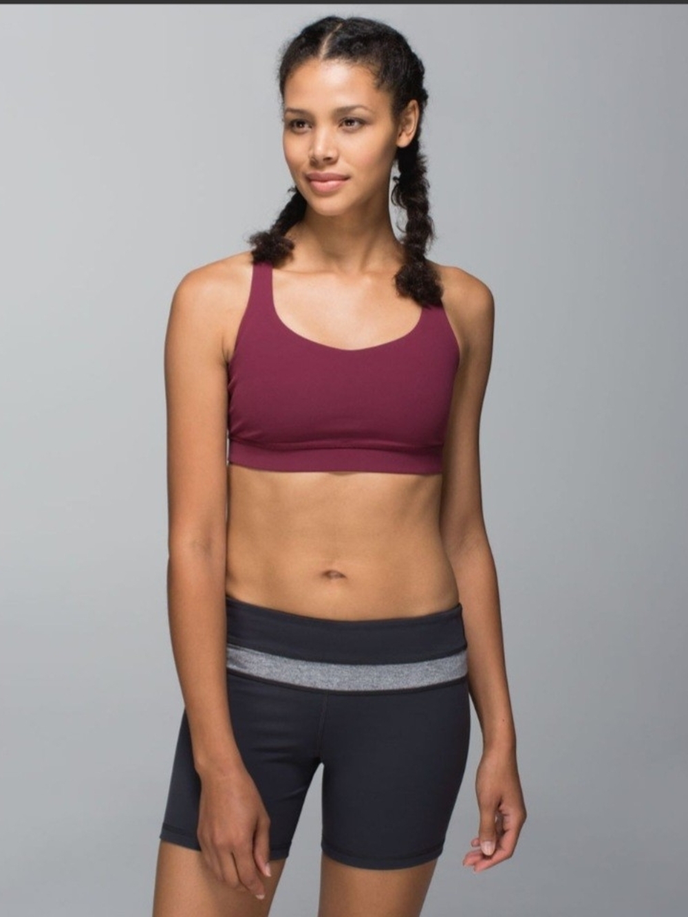 Lululemon 50 Rep Bra Rust Berry